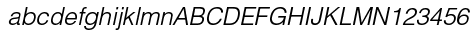 Helvetica Light Oblique